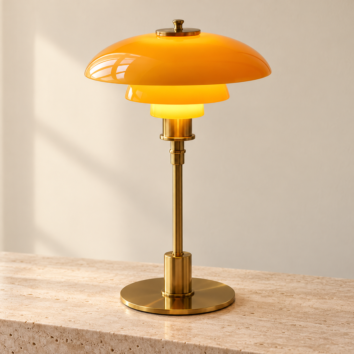Nordic Glass Table Lamp – Minimalist LED Light for Home