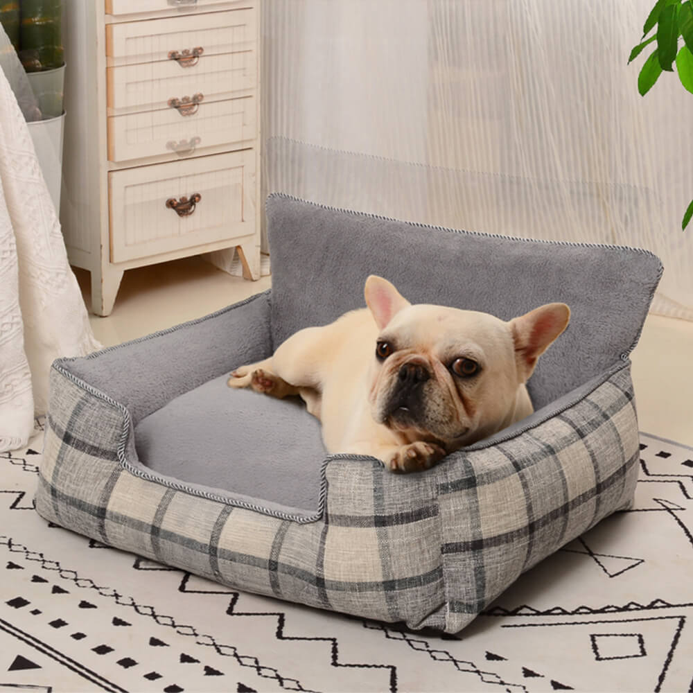 Cozy Pet Sofa Bed Set Includes Blanket Pillow Soft Durable