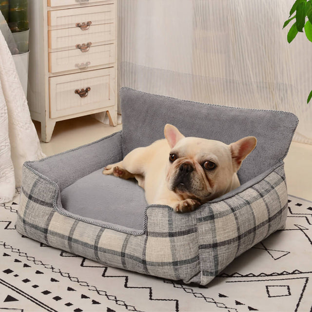Cozy Pet Sofa Bed Set Includes Blanket Pillow Soft Durable