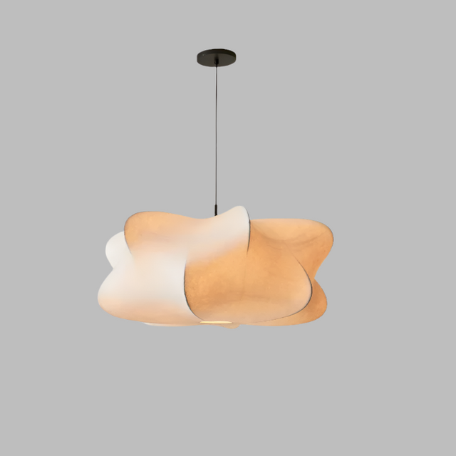 Japanese Wabi Sabi Silk Pendant Light – Minimalist Lighting for Stylish Spaces