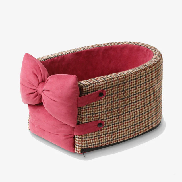 Houndstooth Lookout Console Pet Car Seat – Comfortable, Secure & Stylish