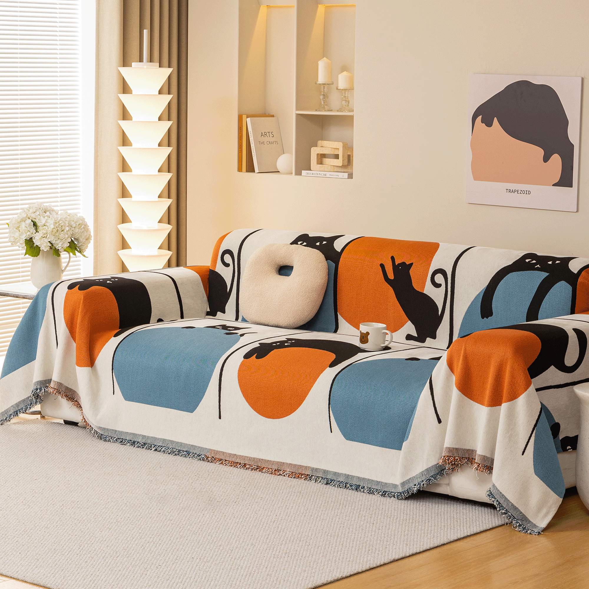 Playful Paws Sofa Cover - Modern, Stylish & Durable Sofa Protection