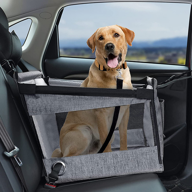 Dog Car Booster Seat – Secure, Waterproof, and Easy to Install