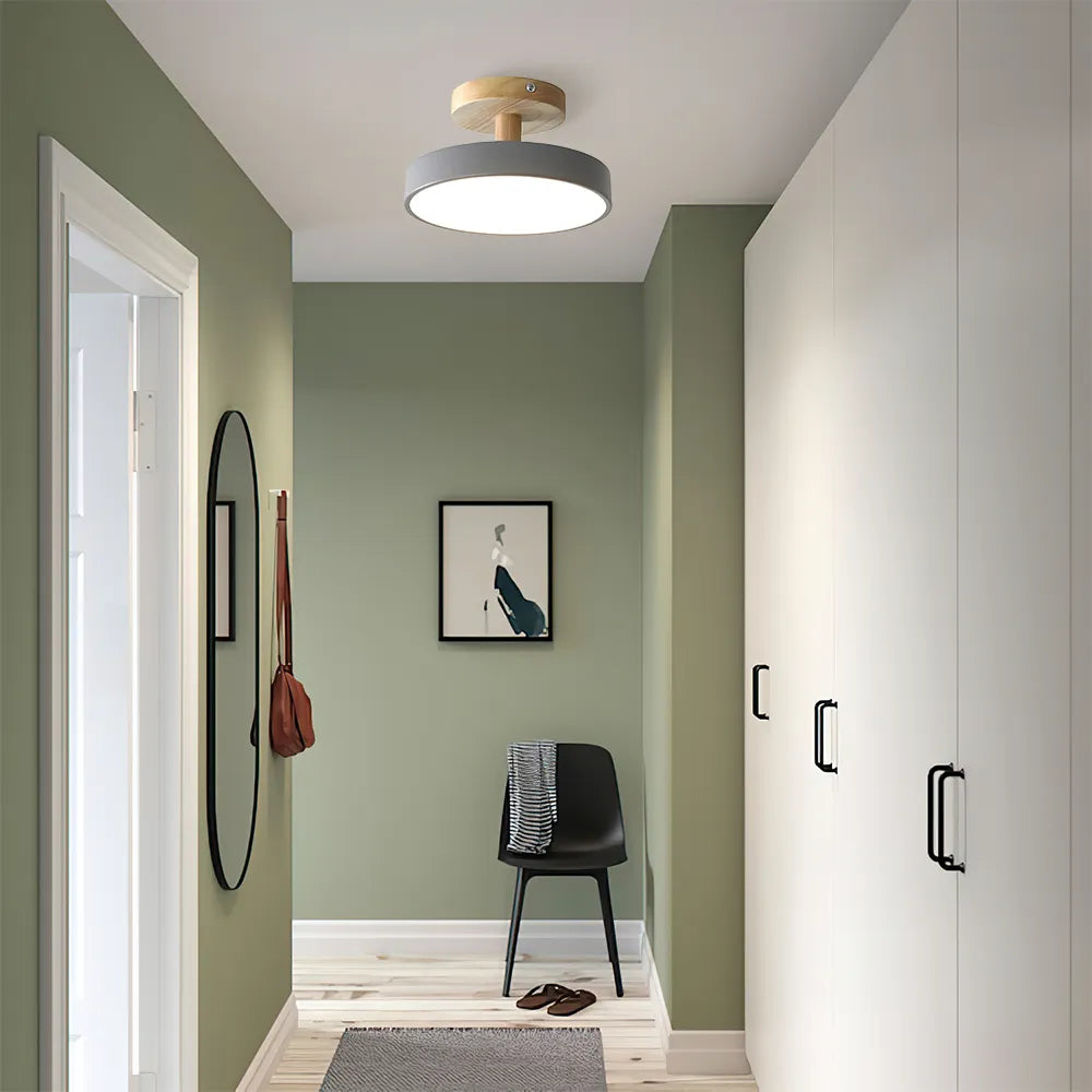 French Macaron LED Ceiling Light, Colourful Minimalist Flush Mount