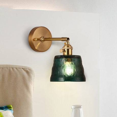 1-Bulb Adjustable Glass Wall Sconce 0