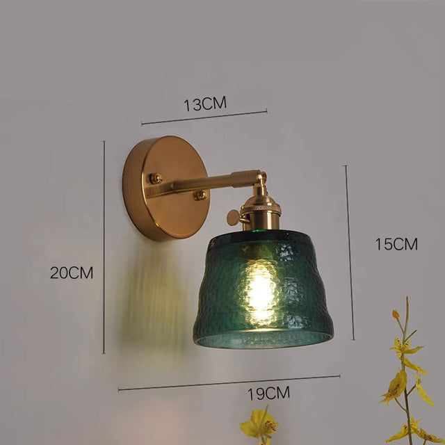 1-Bulb Adjustable Glass Wall Sconce 4