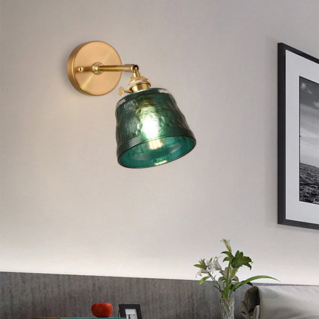 1-Bulb Adjustable Glass Wall Sconce 7