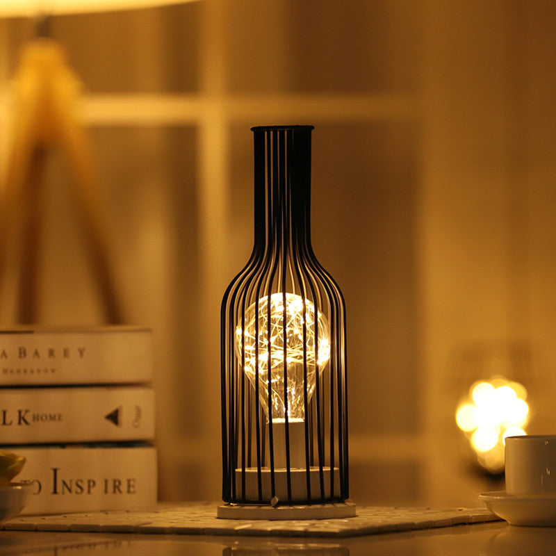 Classic Bedside Orson Decanter Table Light with LED Warm Glow