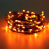 10M 100 LED Outdoor Fairy Lights in Orange and Purple – Waterproof Halloween String Lights for Indoor and Outdoor Decoration 0