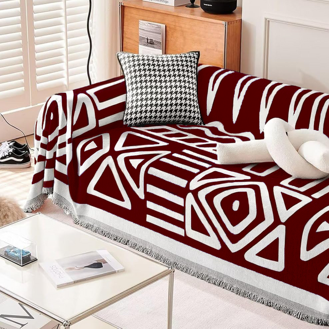 Geometric Bohemian Style Sofa Cover - Modern, Stylish & Durable Sofa Protection