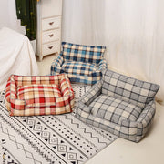 Cozy Pet Sofa Bed Set Includes Blanket Pillow Soft Durable