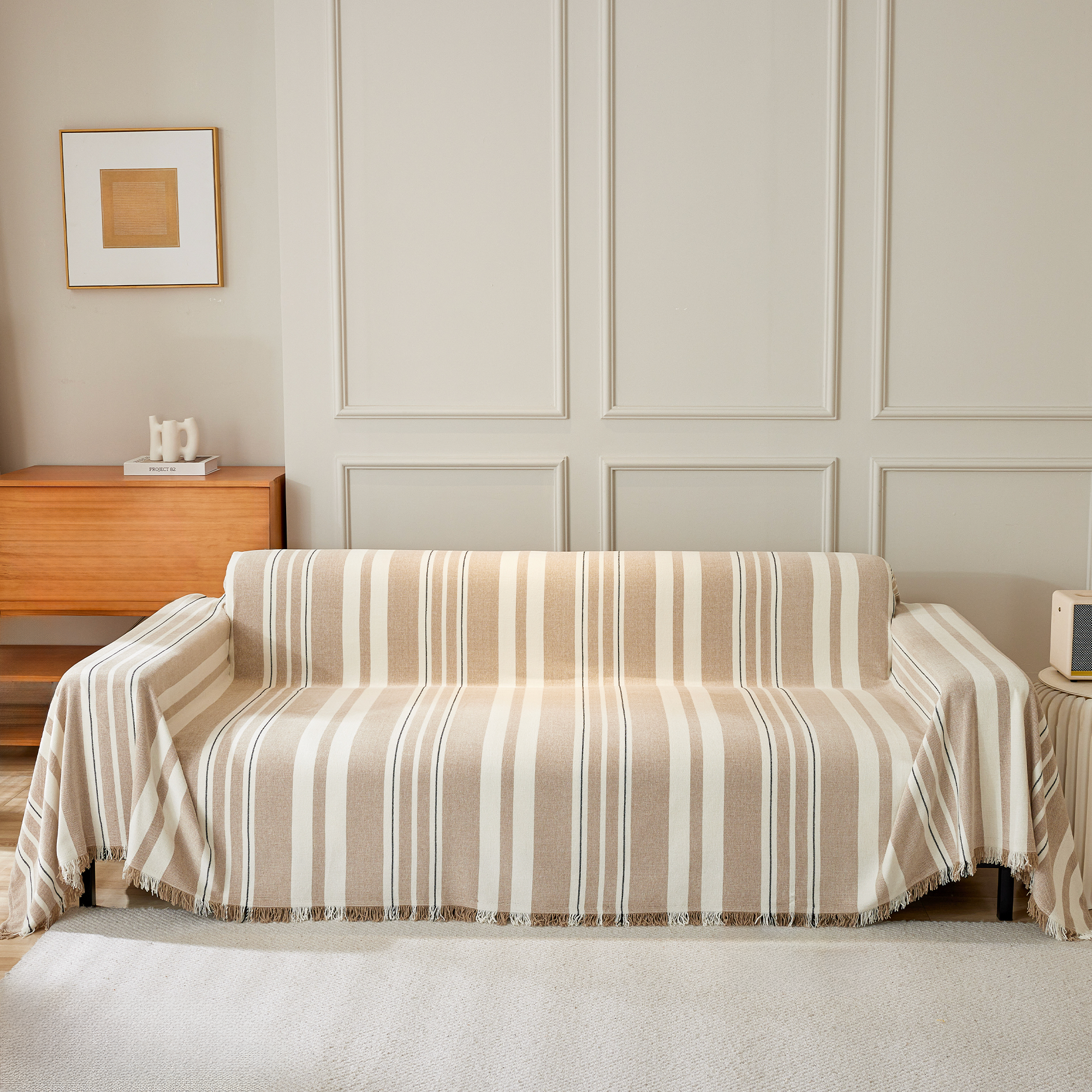 Classic Stripe Patterns Sofa Cover - Modern, Stylish & Durable Sofa Protection