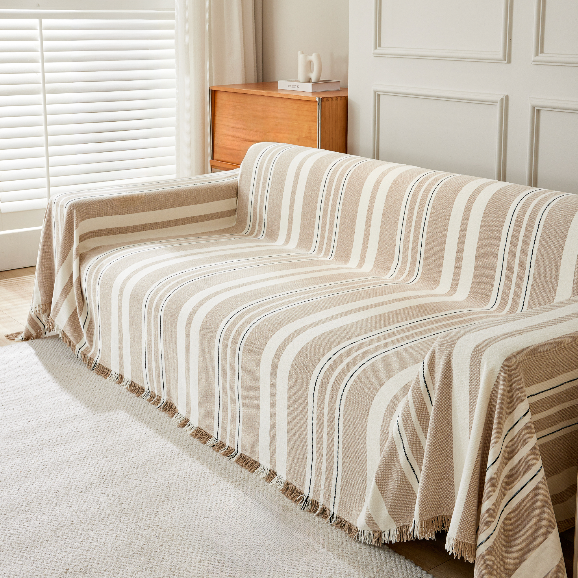 Classic Stripe Patterns Sofa Cover - Modern, Stylish & Durable Sofa Protection