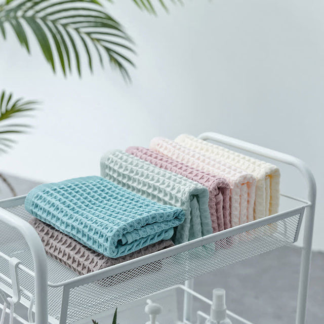 Ownkoti Simple Cotton Waffle Weave Towel (6PCS)-2