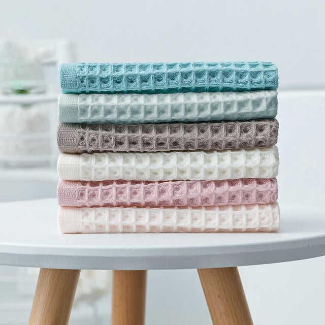 Ownkoti Simple Cotton Waffle Weave Towel (6PCS)-4