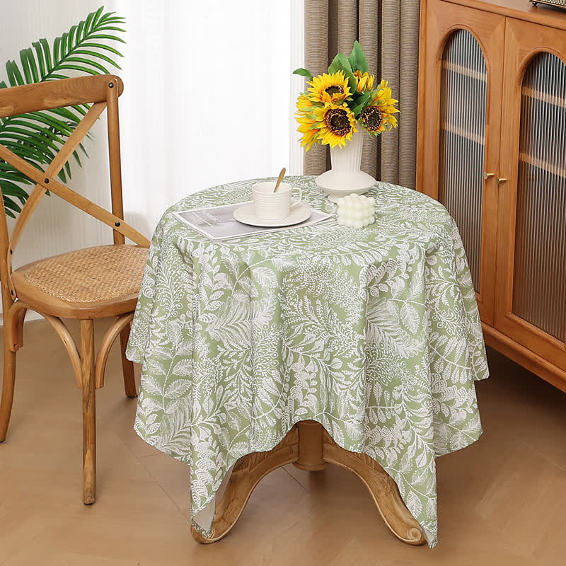 Rustic Fresh Waterproof Botanical Branches Tablecloth-2