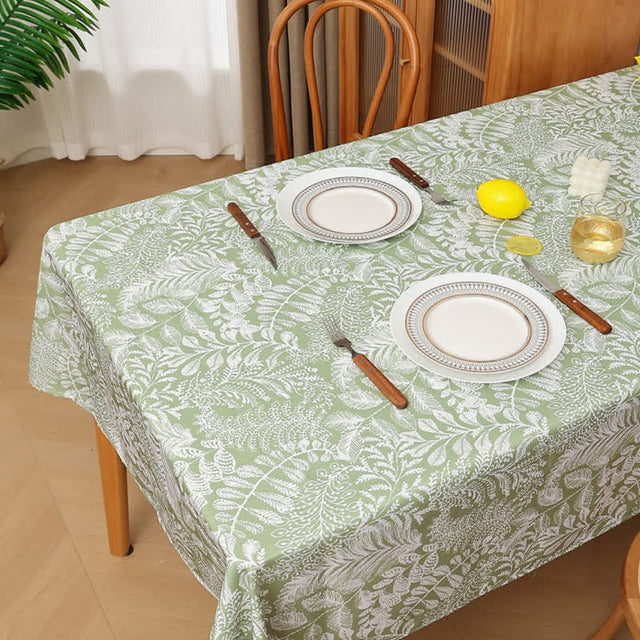 Rustic Fresh Waterproof Botanical Branches Tablecloth-5