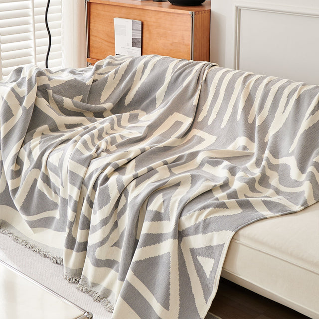 Geometric Boho Style Sofa Cover - Modern, Stylish & Durable Sofa Protection