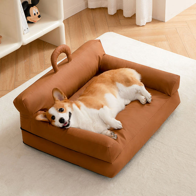Elevated Pet Sofa Bed Stylish Waterproof Ergonomic Comfort