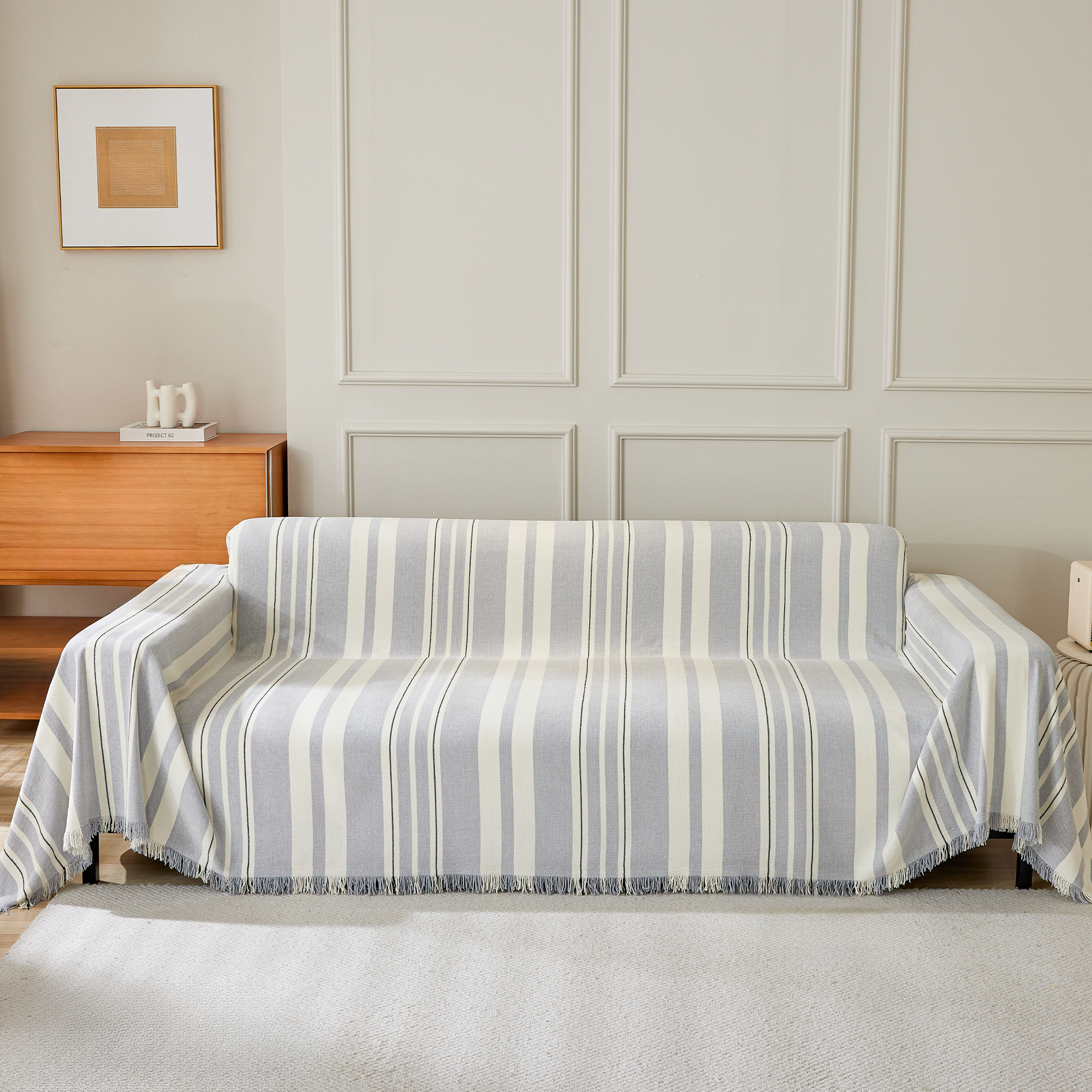Classic Stripe Patterns Sofa Cover - Modern, Stylish & Durable Sofa Protection