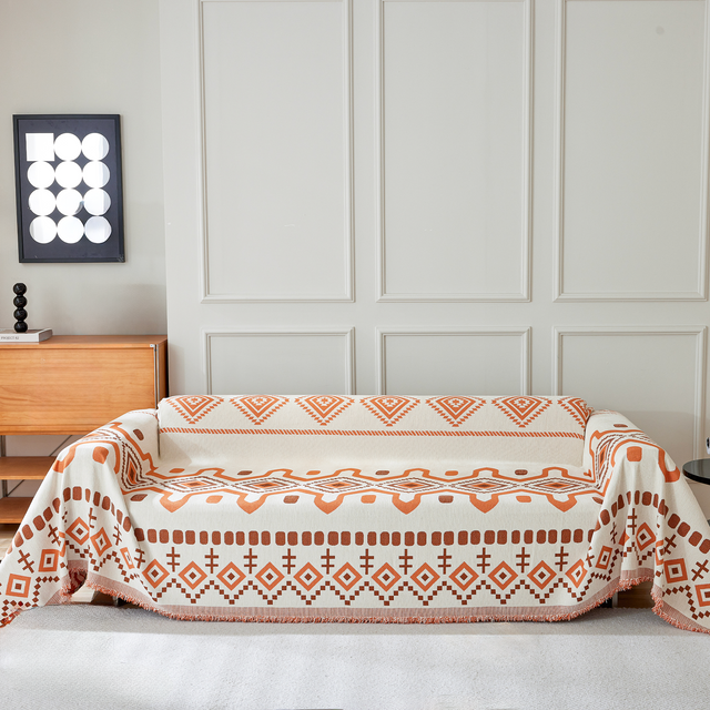 Geometric Boho Sofa Cover - Modern, Stylish & Durable Sofa Protection