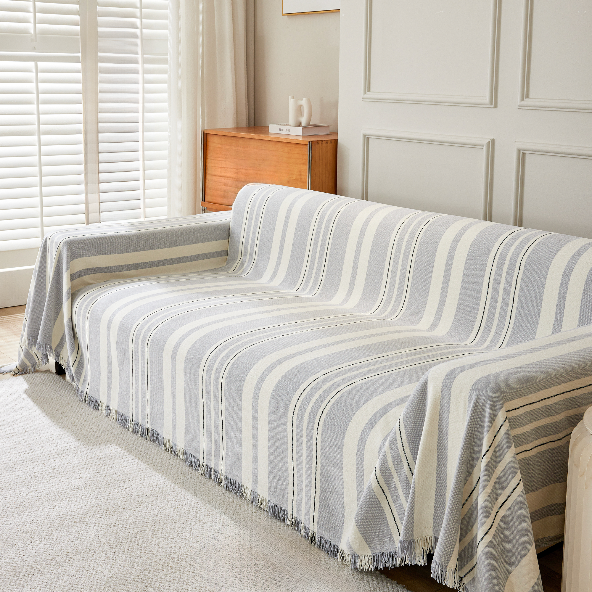 Classic Stripe Patterns Sofa Cover - Modern, Stylish & Durable Sofa Protection