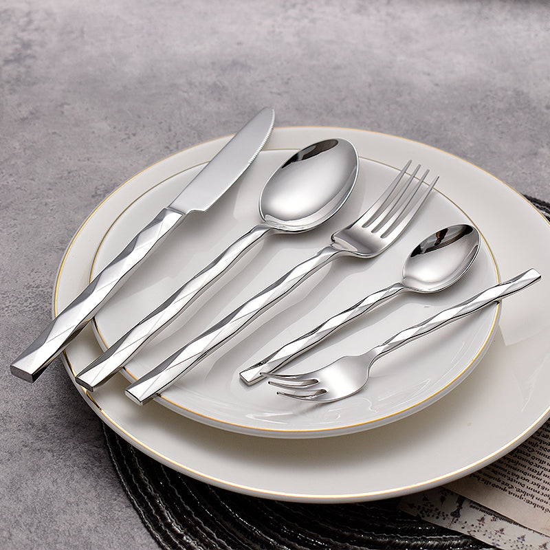  Svelte Silver Luxury Cutlery Set-4