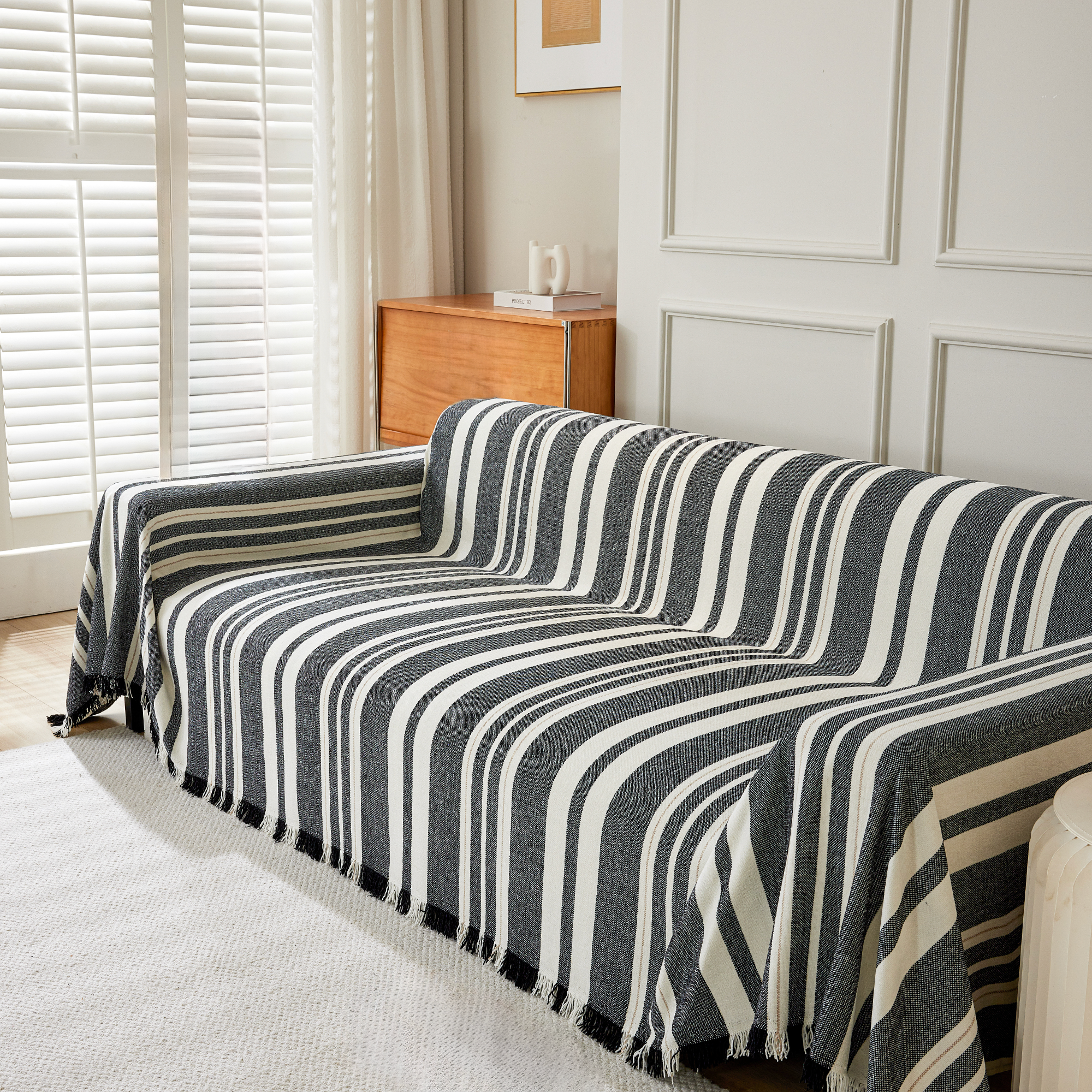 Classic Stripe Patterns Sofa Cover - Modern, Stylish & Durable Sofa Protection
