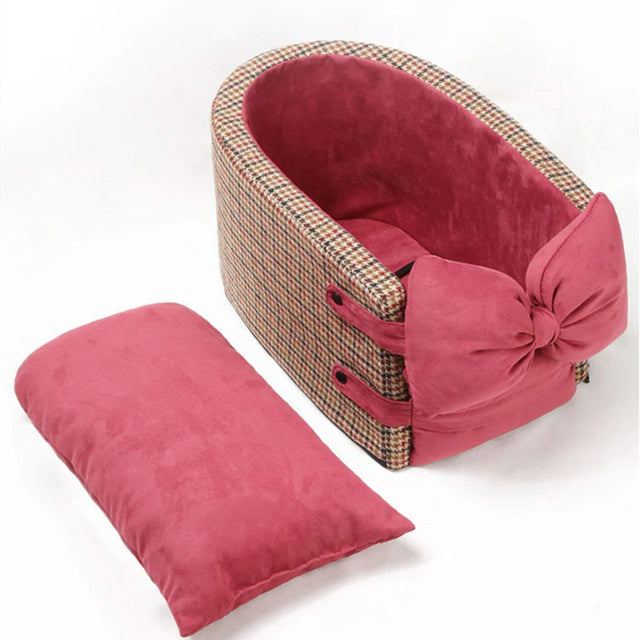 Houndstooth Lookout Console Pet Car Seat – Comfortable, Secure & Stylish