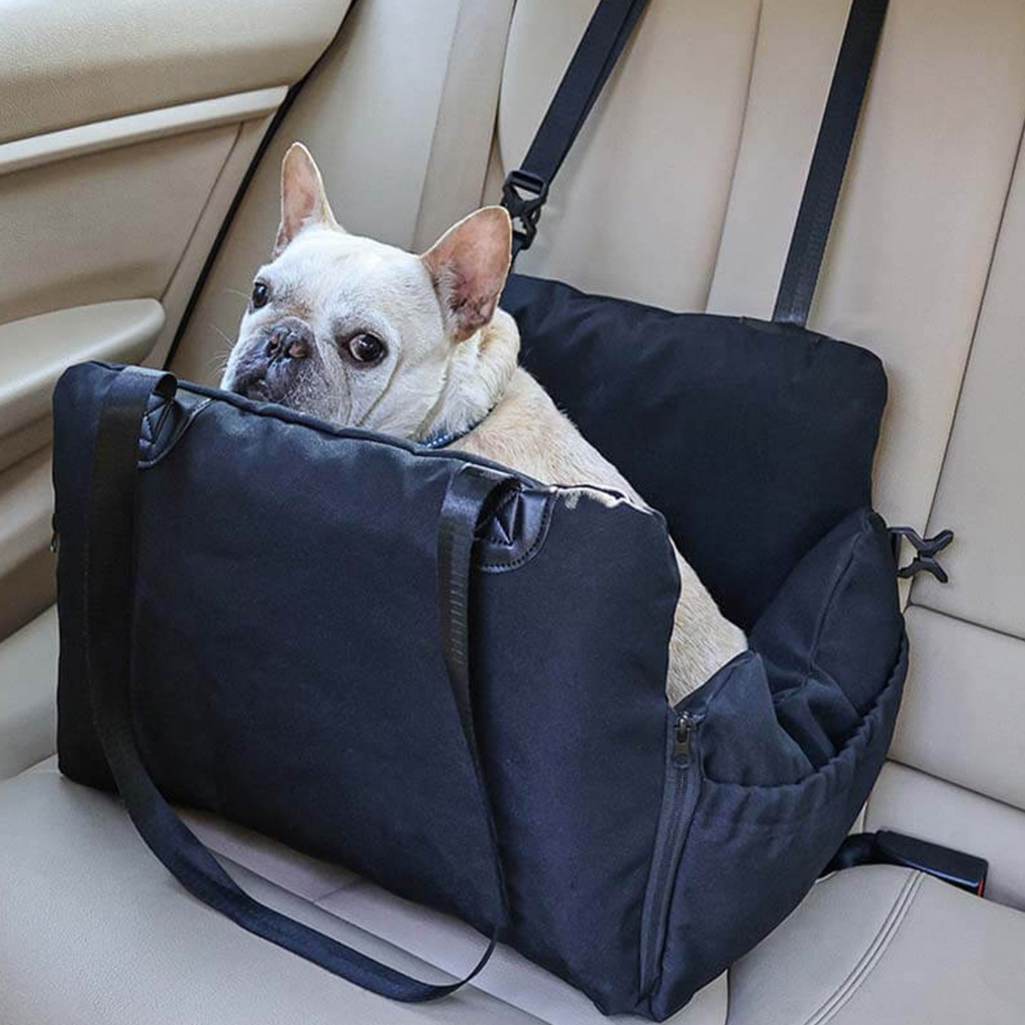 Multifunctional Pet Car Seat – 3-in-1 Carrier, Sofa, and Travel Bed