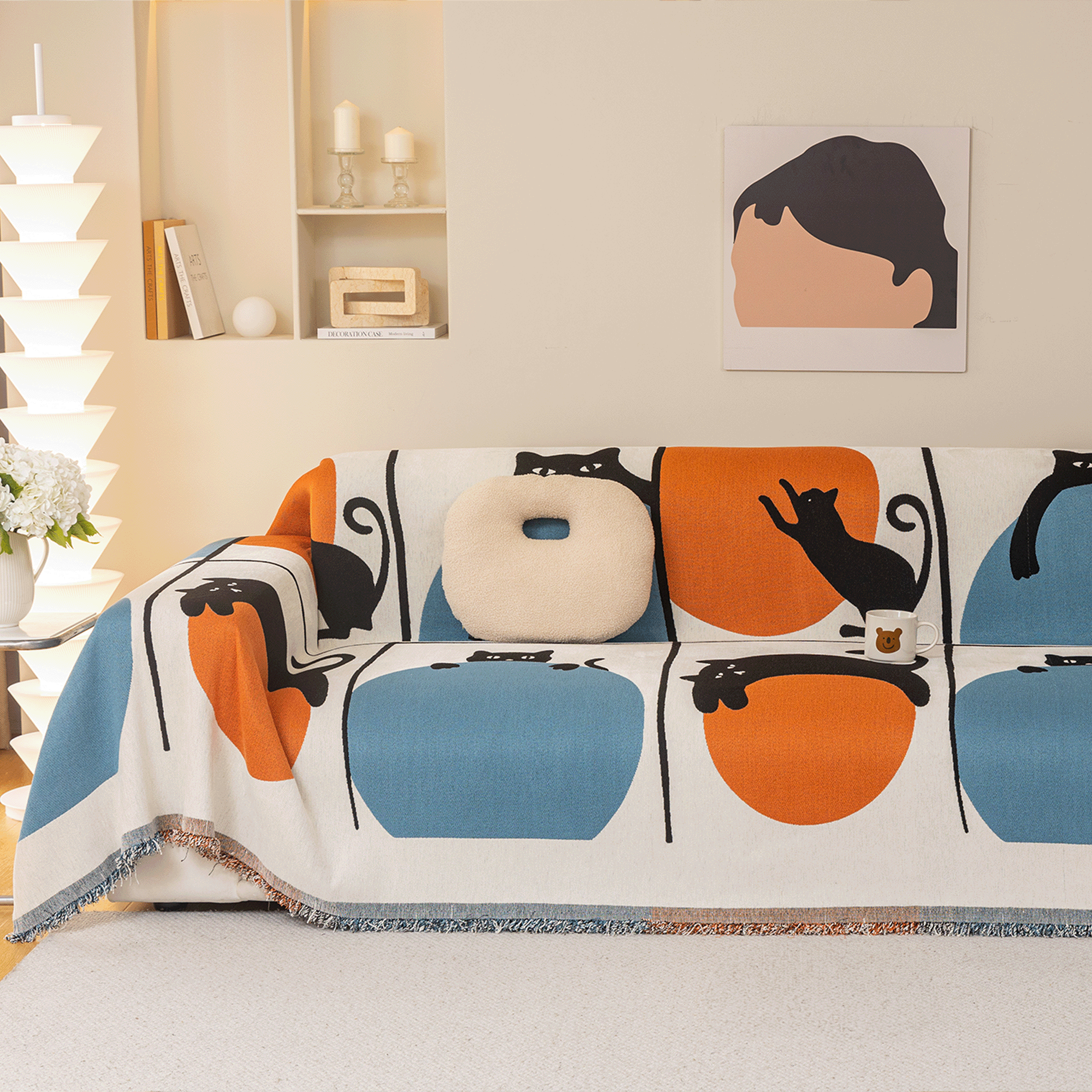 Playful Paws Sofa Cover - Modern, Stylish & Durable Sofa Protection