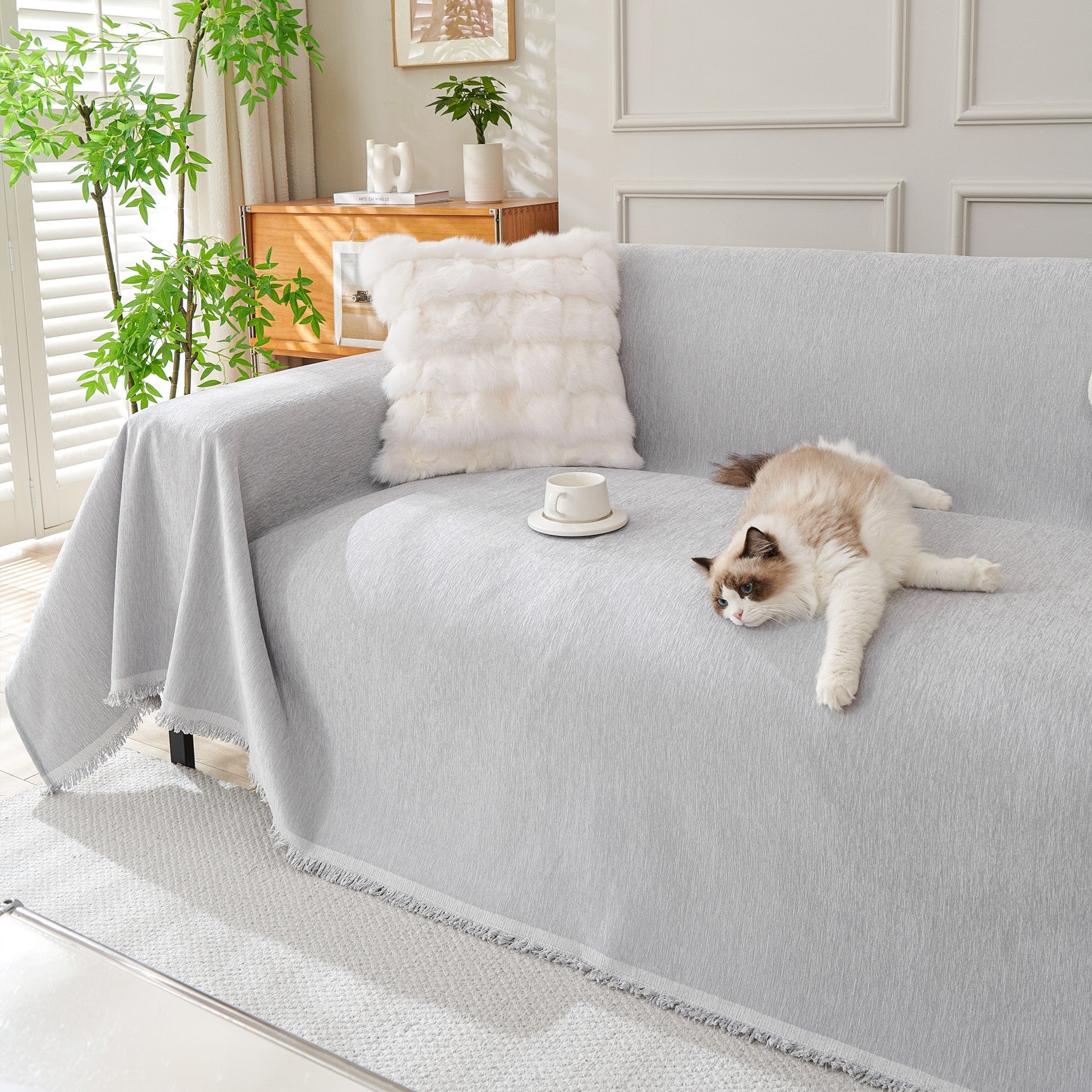 Pure Embrace Sofa Cover - Modern, Stylish & Durable Sofa Protection