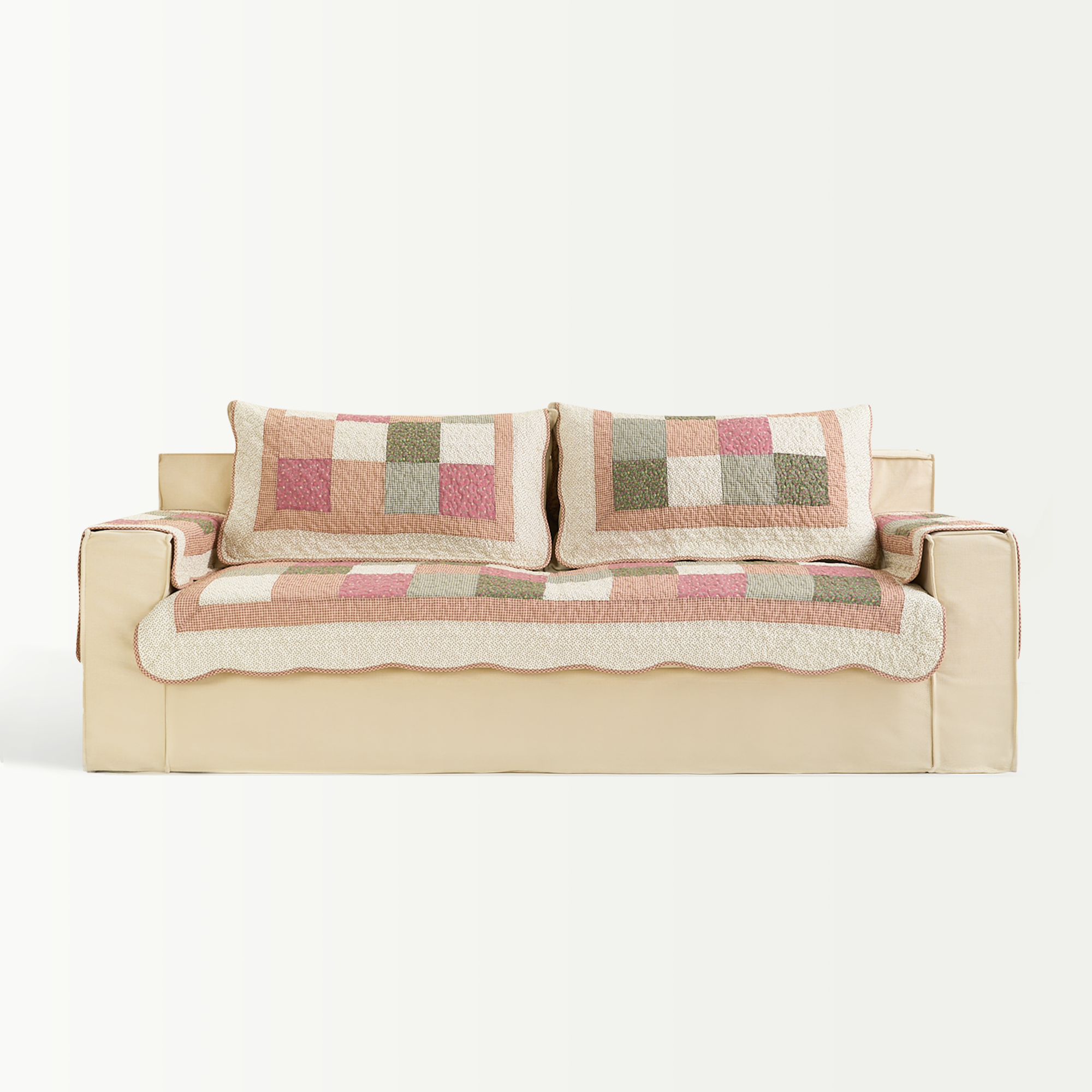 Washable Whimsy Quilted Sofa Cover  - Modern, Stylish & Durable Sofa Protection