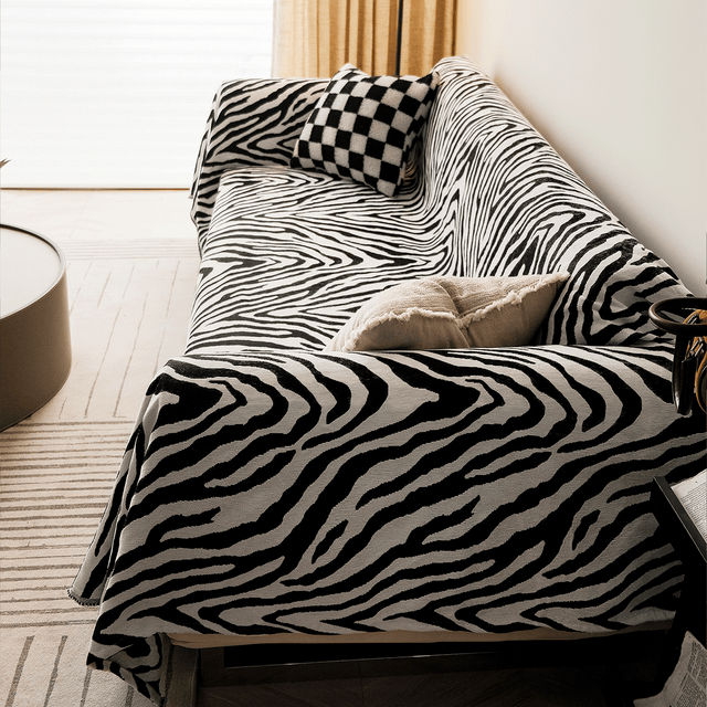 Wild Stripes Sofa Cover - Modern, Stylish & Durable Sofa Protection
