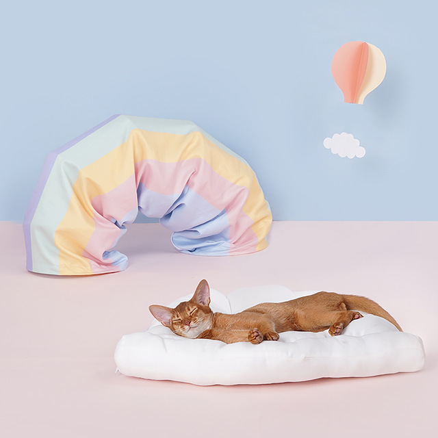Candy Cloud Cat Tunnel – Soft, Cozy, and Playful
