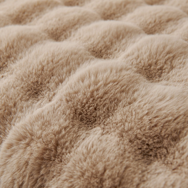 Luxe Ripple Faux Fur Sofa Cover - Modern, Stylish & Durable Sofa Protection