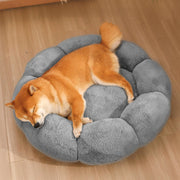 Flower Shaped Plush Pet Bed Cozy Supportive Stylish Design
