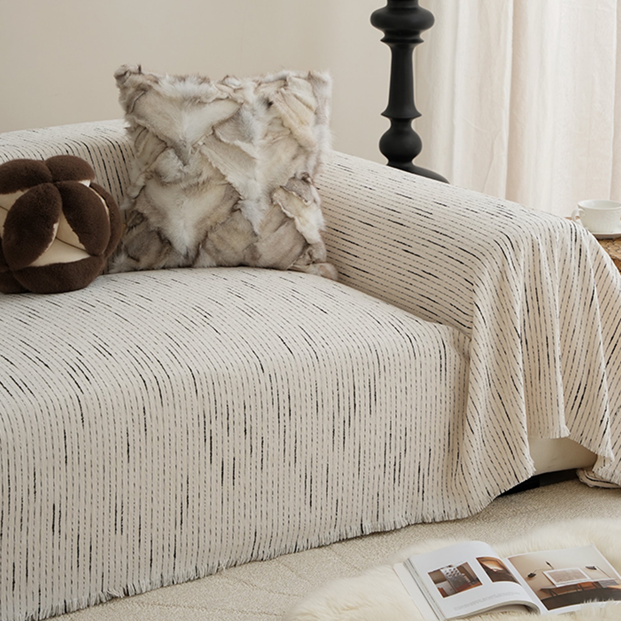 Jacquard Chenille Sofa Cover - Modern, Stylish & Durable Sofa Protection