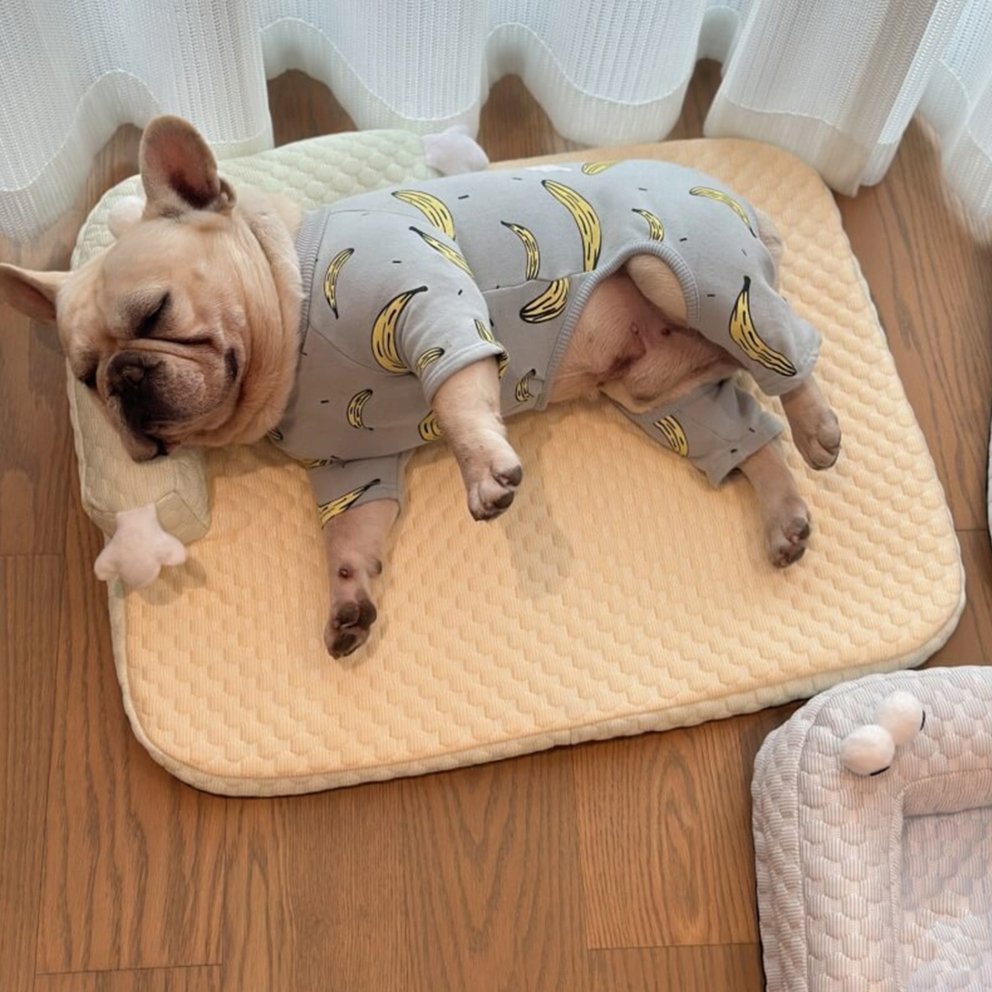 Cooling Pet Bed with Neck Guard Breathable Supportive Washable