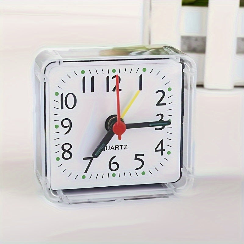 Simple White Square Alarm Clock