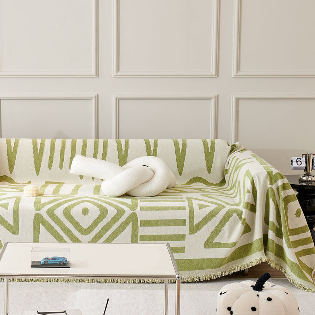 Geometric Boho Style Sofa Cover - Modern, Stylish & Durable Sofa Protection
