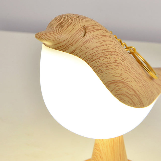 Elegant Bird Lamp – Modern LED Design with Fabric Shade