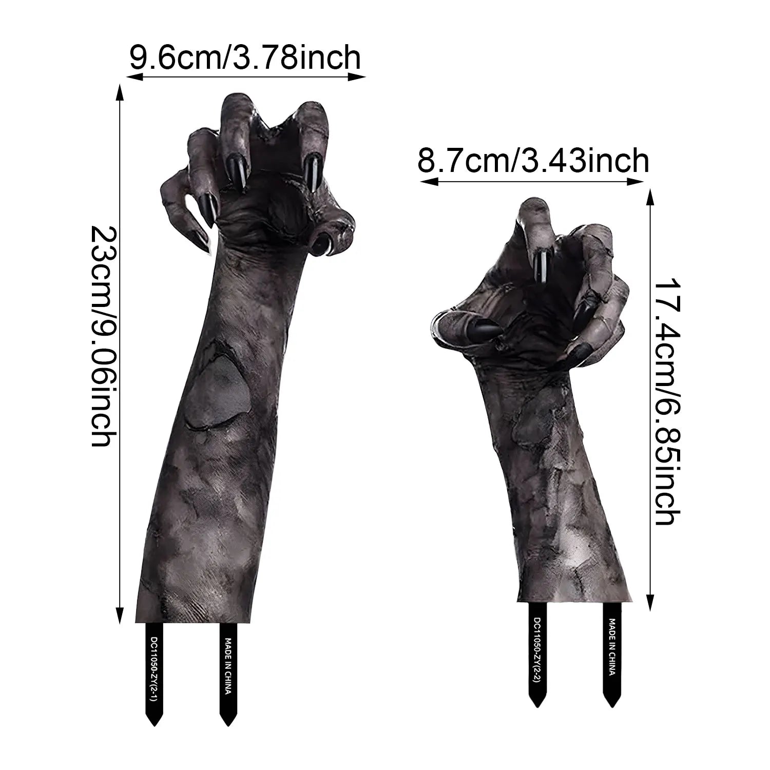 3D Halloween Ghost Hand Decoration for Outdoor Use – Spooky Plug-in Garden Decor 1