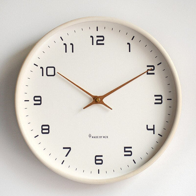 Wooden Wall Clock – Minimalist Scandinavian Design for Timeless Elegance