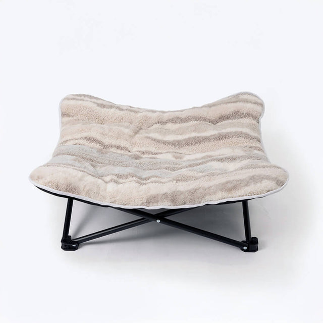 Portable Elevated Pet Bed Foldable Breathable Polyester for Indoor Outdoor Use