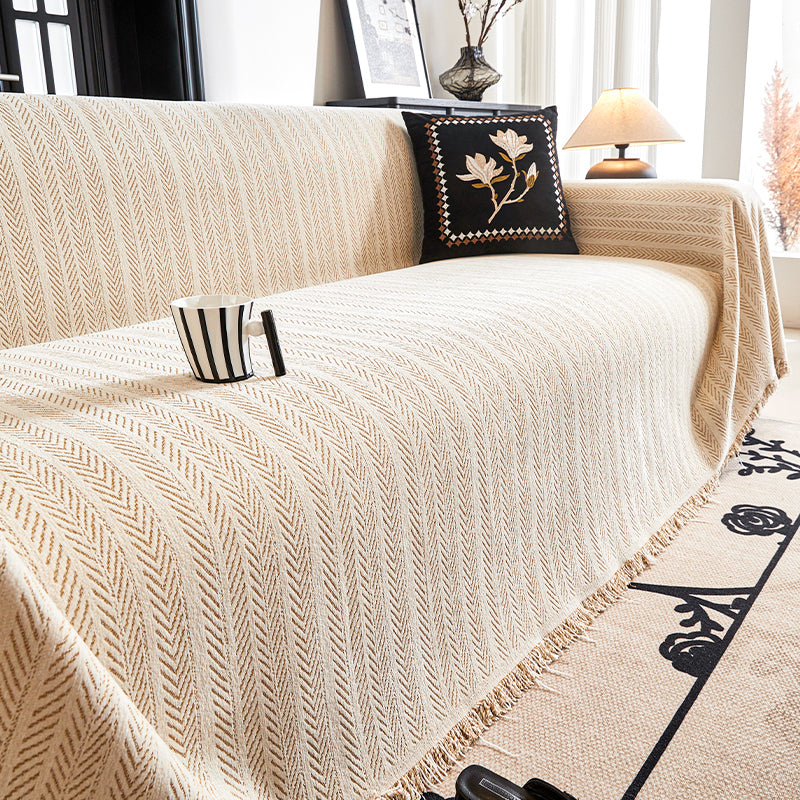 Herringbone Pattern Sofa Cover - Modern, Stylish & Durable Sofa Protection