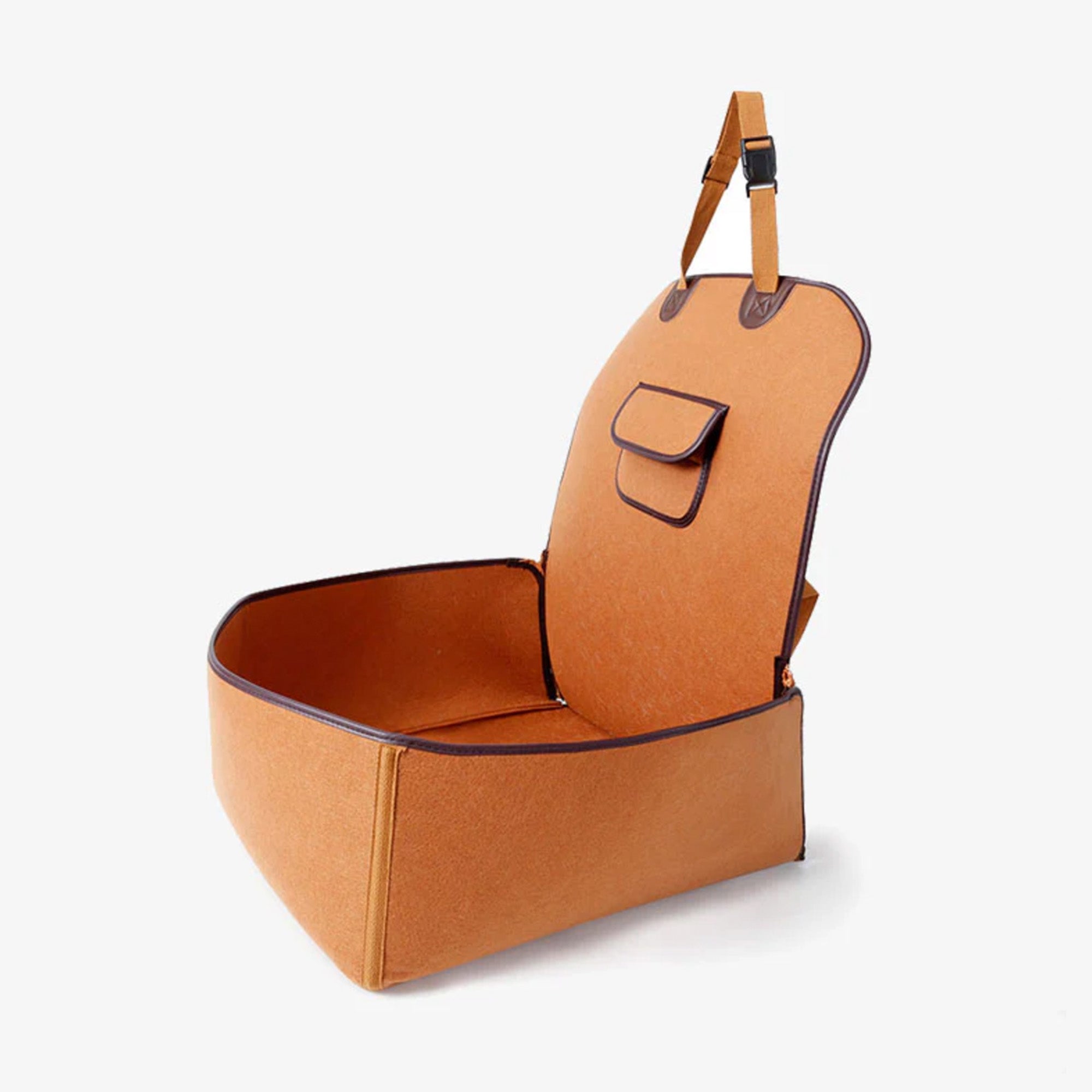 Nature Felt Fabric Dog Car Seat – Secure, Comfortable, and Durable