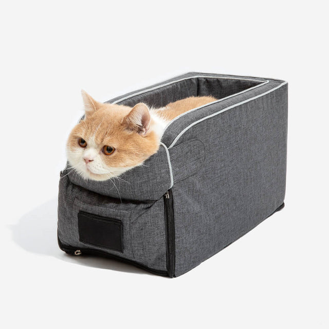 Suede Square Lookout Pet Car Seat – Secure, Comfortable, and Stylish