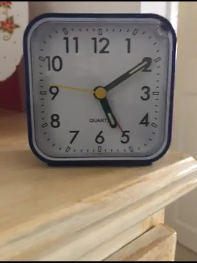 Timeless Journey Classic Square Travel Alarm Clock Snooze