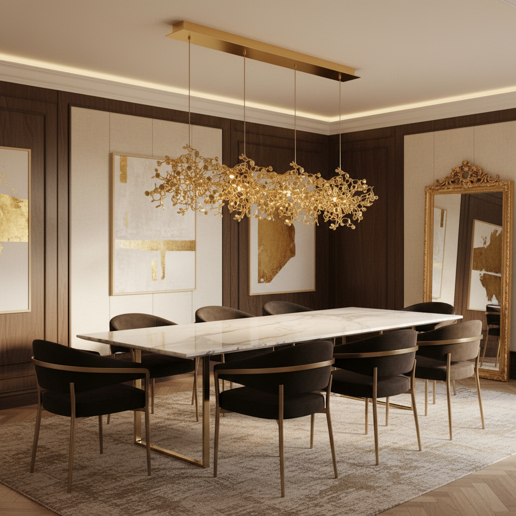 4-Head Chandelier Lifestyle